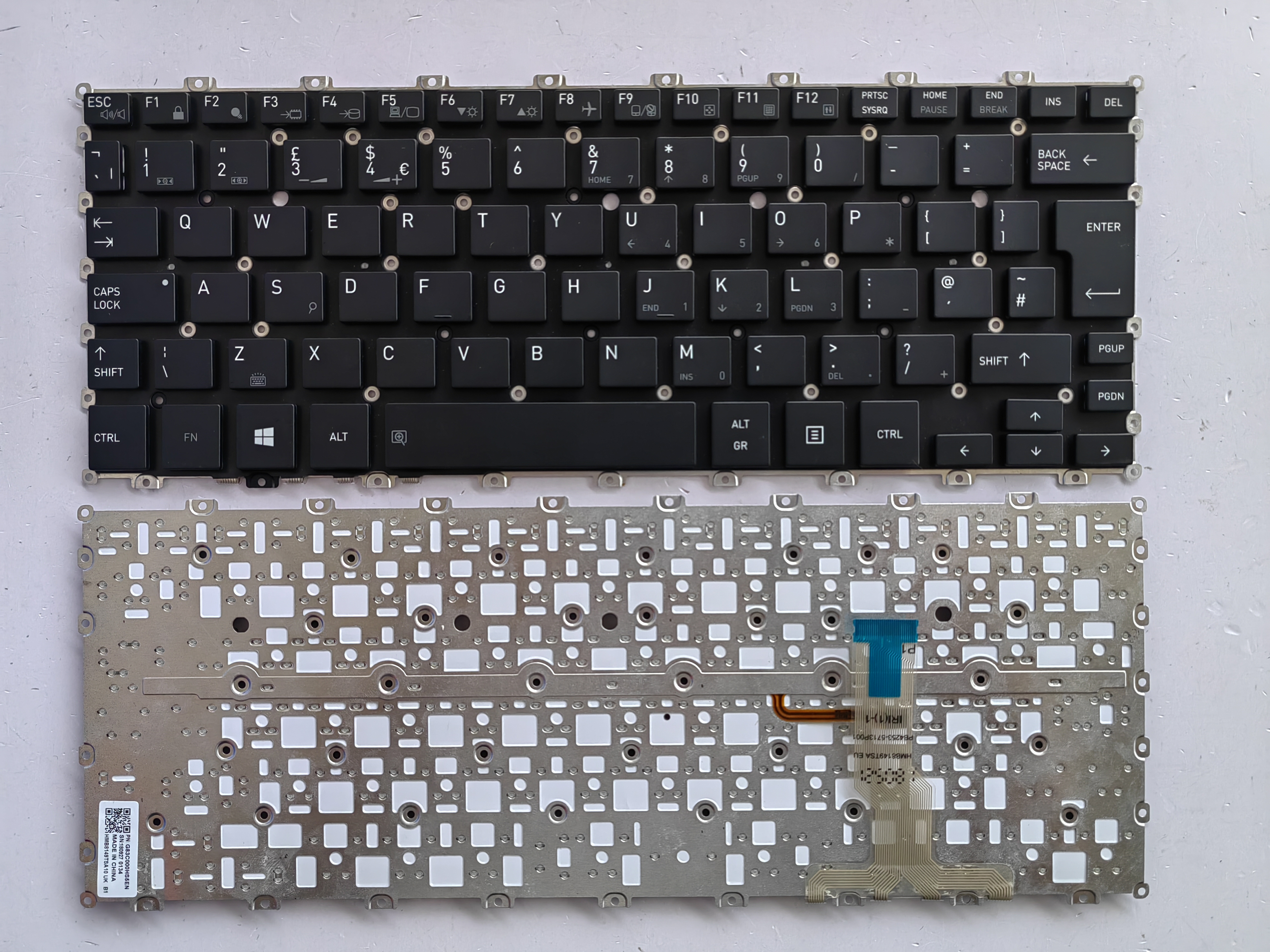 Picture of New Replacement Laptop Keyboard For TOSHIBA X20W-E/X20W-D-13 BLACK Backlit Uk Layout